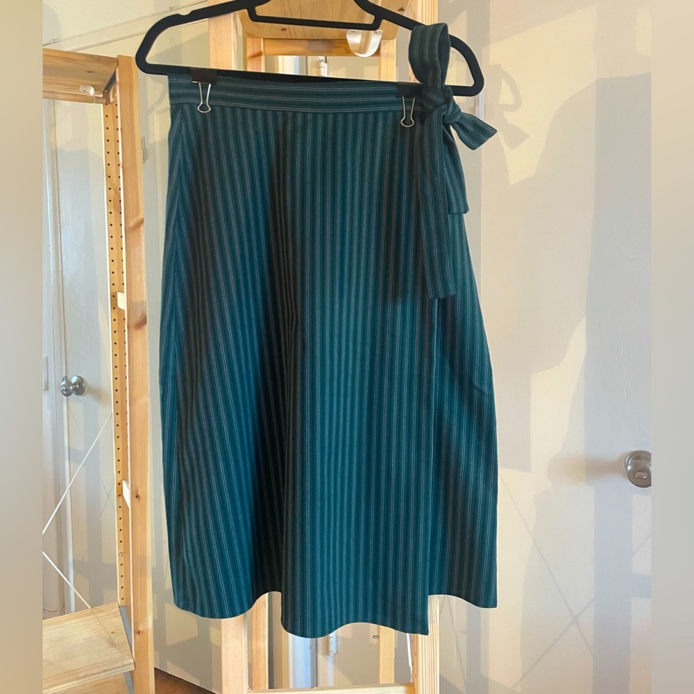 Ann Taylor Wool-Like Winter Wrap Skirt